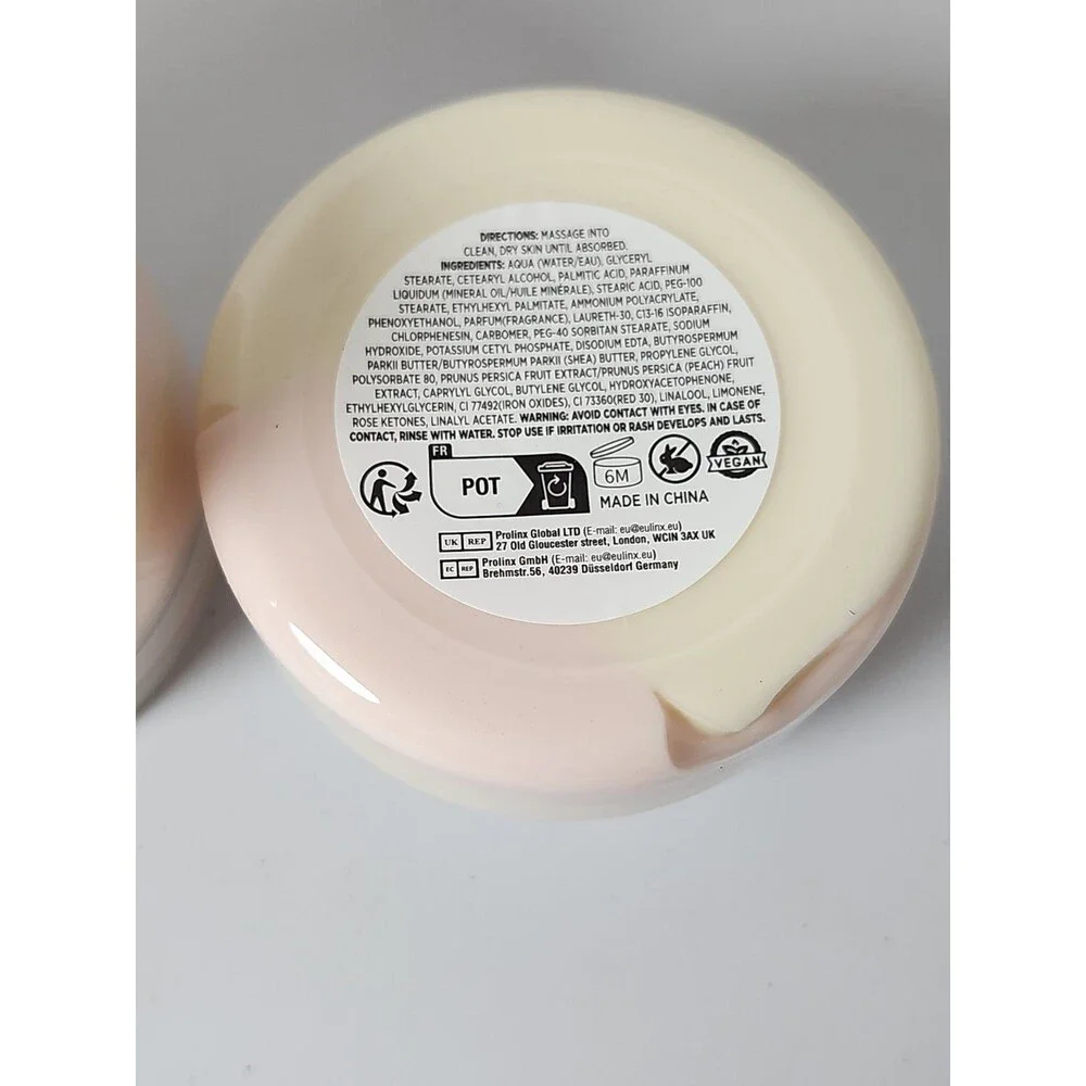 Body And Earth Peach Wipped Body Butter Lot Of 2